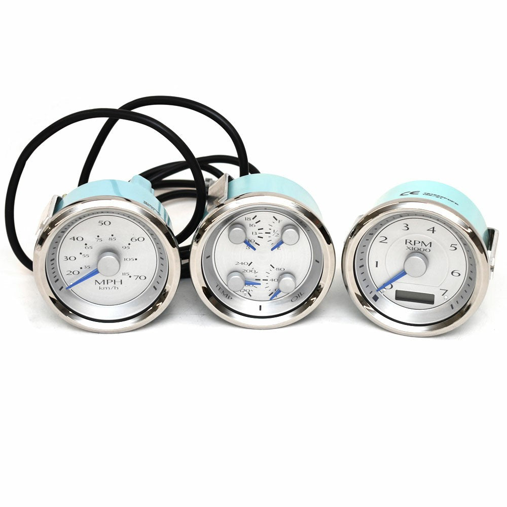 Tachometer Speedometer Gauge Set 3 1/4 Inch