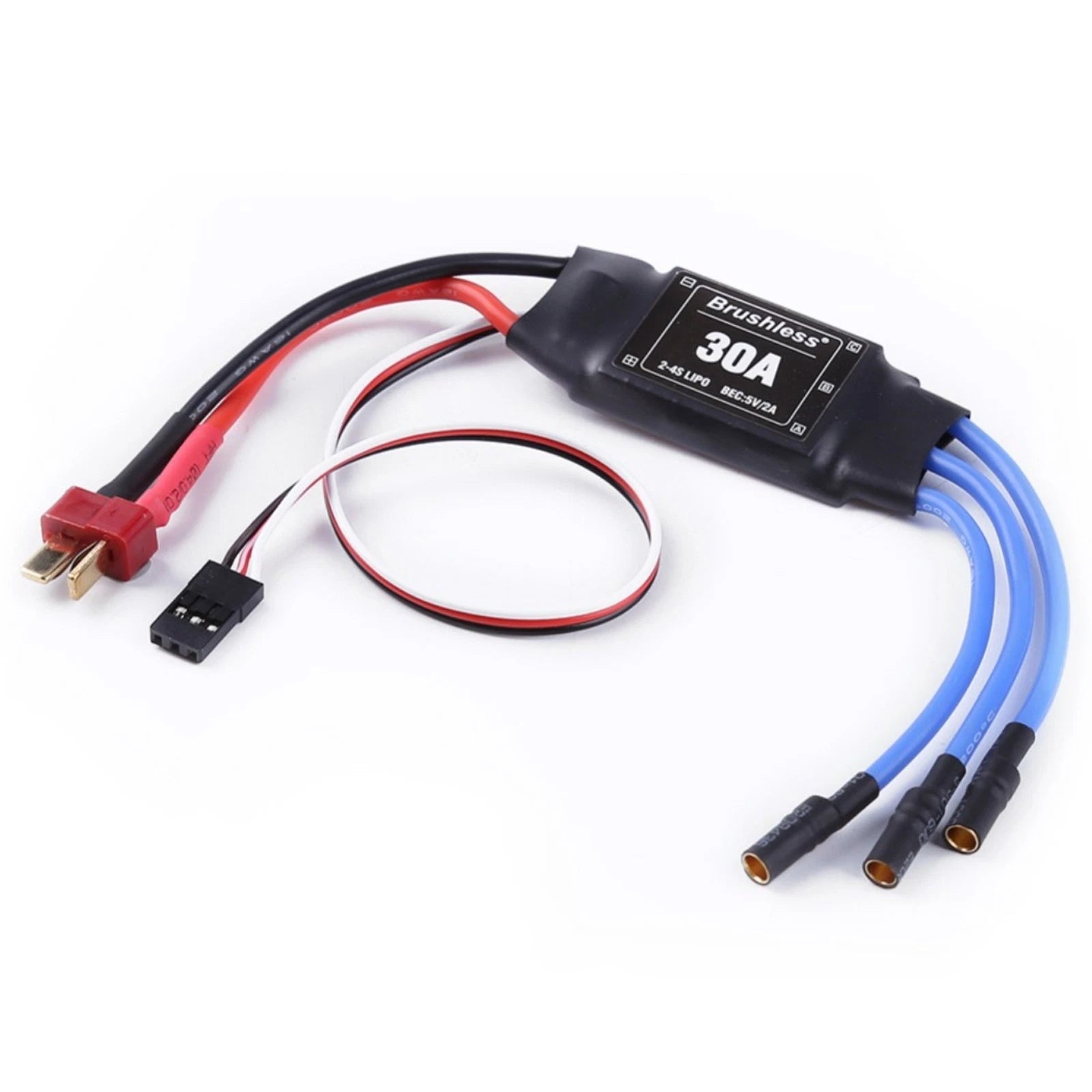 30a 2-4s Brushless Motor Esc Speed Controller For Rc Plane Helicopter