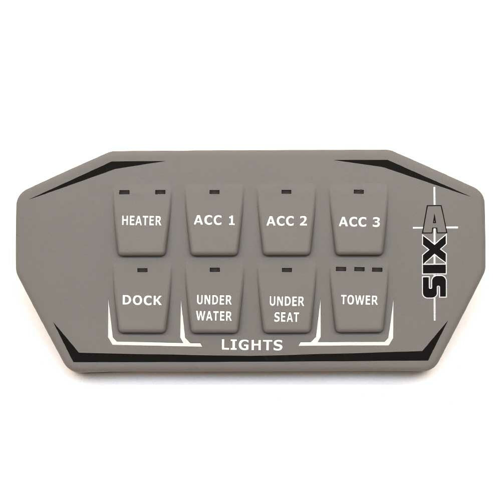 Axis Boat Dashboard Keypad 3747030 | Lights Gray RubberOpens in a new 