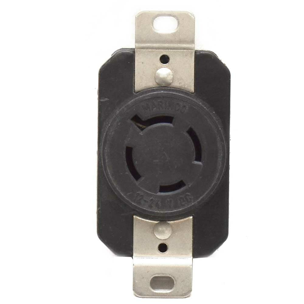 Trolling Motor Receptacle 4-Wire 12V / 24V DC by Marinco