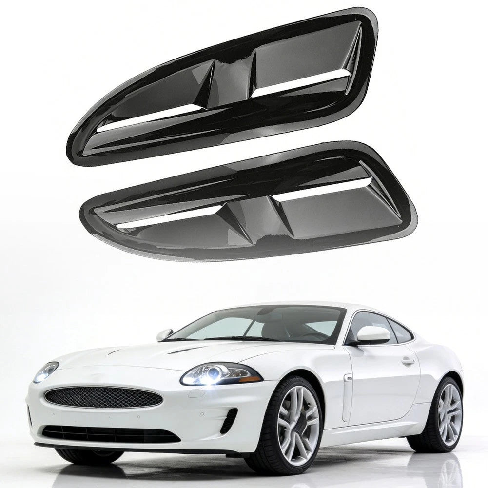 Abs Hood Vents For Jaguar For Xkr 42 14 4 Cm Black Direct Mount Design