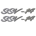 Lund Boat Decal SSV-14 Black Silver by Lund