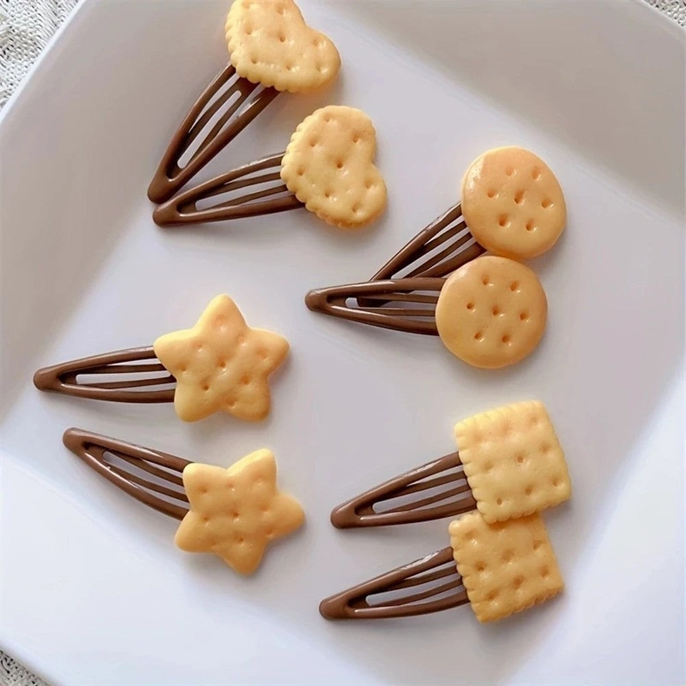 Biscuit Hairpin Hair Clip Plastic Resin
