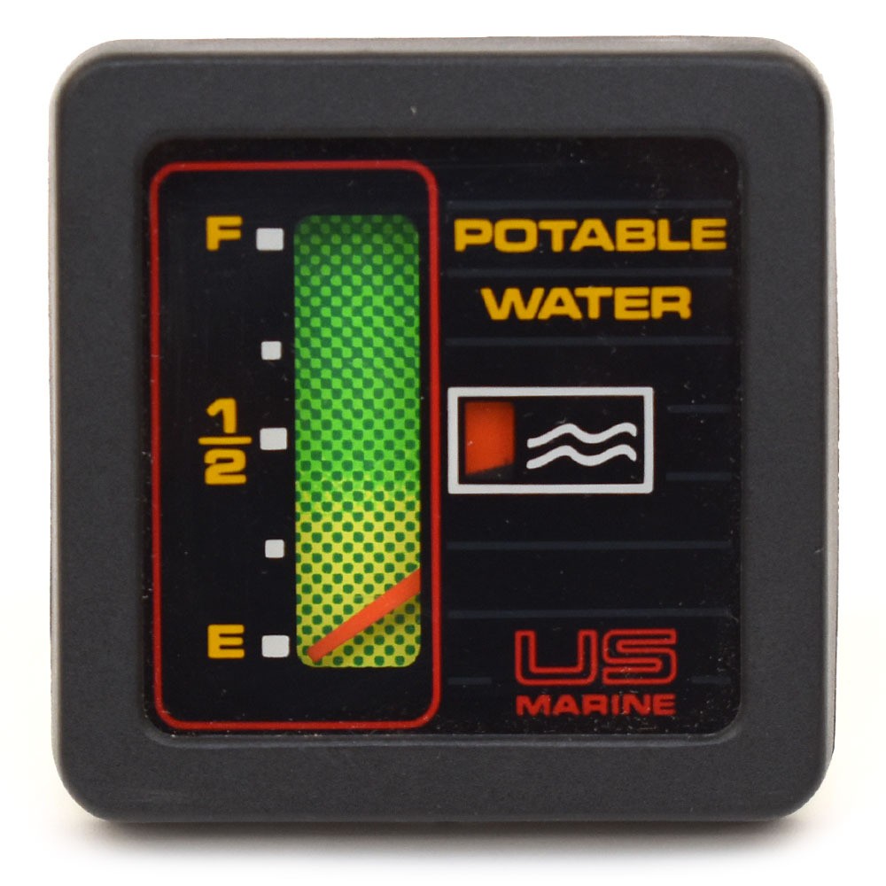 US Marine Boat Potable Water Level Gauge Square 2 Inch by US Marine