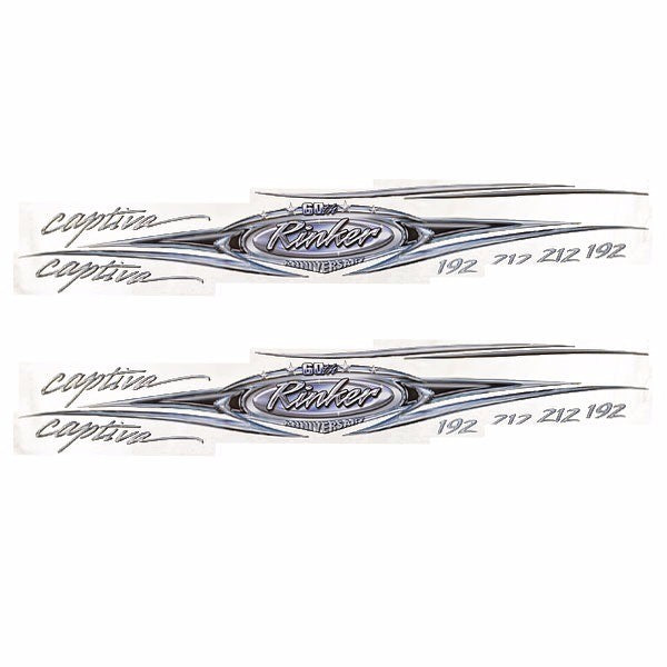 Boat Decal Rinker Captiva 60th Anniversary by Rinker
