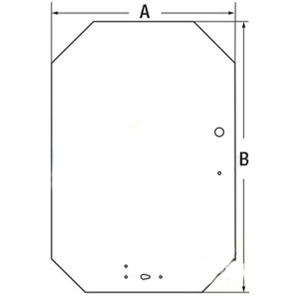 138257 Gehl Skid Steer Glass; Front Windshield For Models 7610, 7710,
