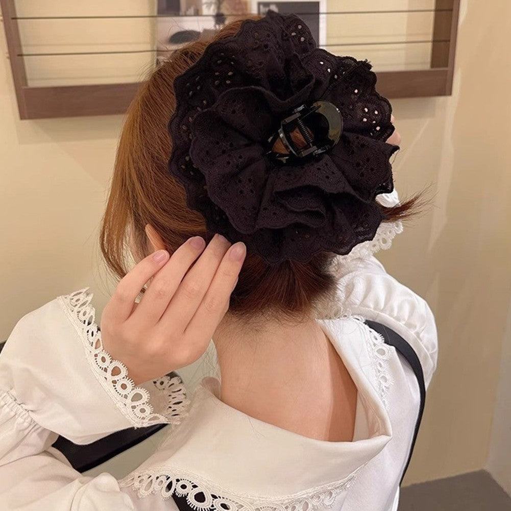 Large Hairpin Clip Retro Lace Design