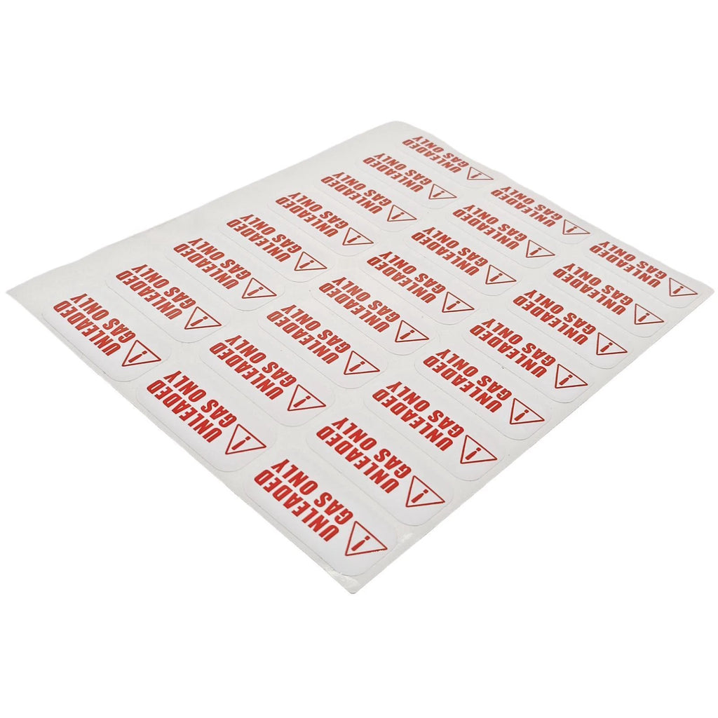 Unleaded Gas Only Sticker for Truck Vinyl Decal 2"x1"
