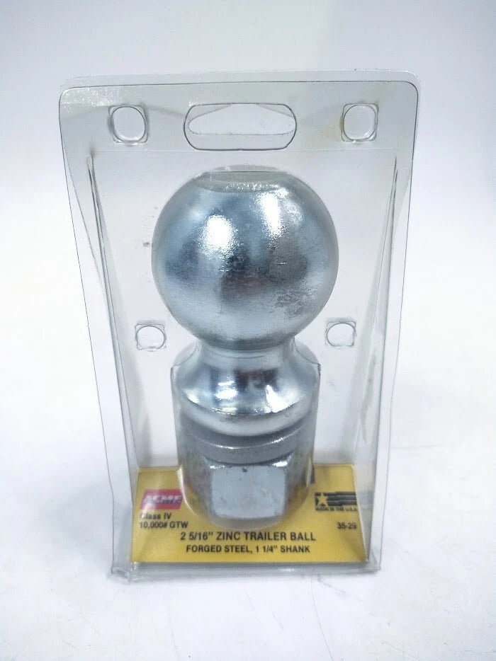 Acme 35-29, Class Iv 2 5/16'' Zinc Trailer Ball, | Hook & Hull Co