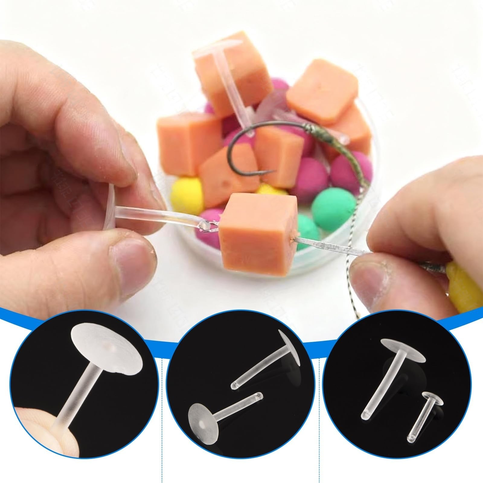 Buoyant Bait Stops Lightweight Plastic