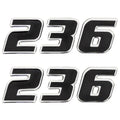 Sea Fox Boat Decal Set of 2 Black 4 3/4 Inch by Sea Fox