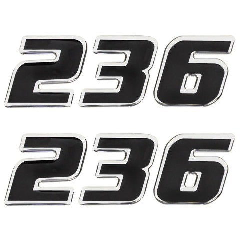 Sea Fox Boat Decal Set of 2 Black 4 3/4 Inch by Sea Fox