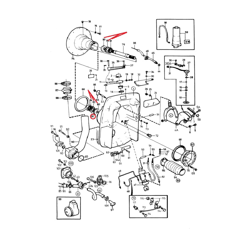 Flywheel Repair Kit for Volvo Penta D30/D31/D40/D41 V6/V8