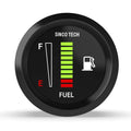 Black 52mm Car Fuel Level Gauge Meter 2 Inch 12 Volt Automotive Fuel