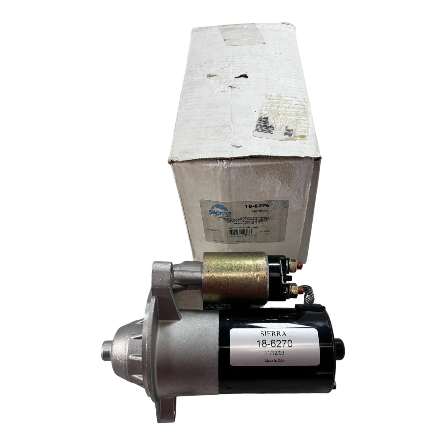 Sierra 18-6270, Heavy Duty 12V Chrysler 318 Marine | Hook & Hull Co
