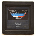 Boat Trim Gauge Mercury 2 Inch Square Black by Medallion
