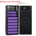 16-slot 18650 Wireless Free Charge Power Bank Case Shell Box Diy Fast