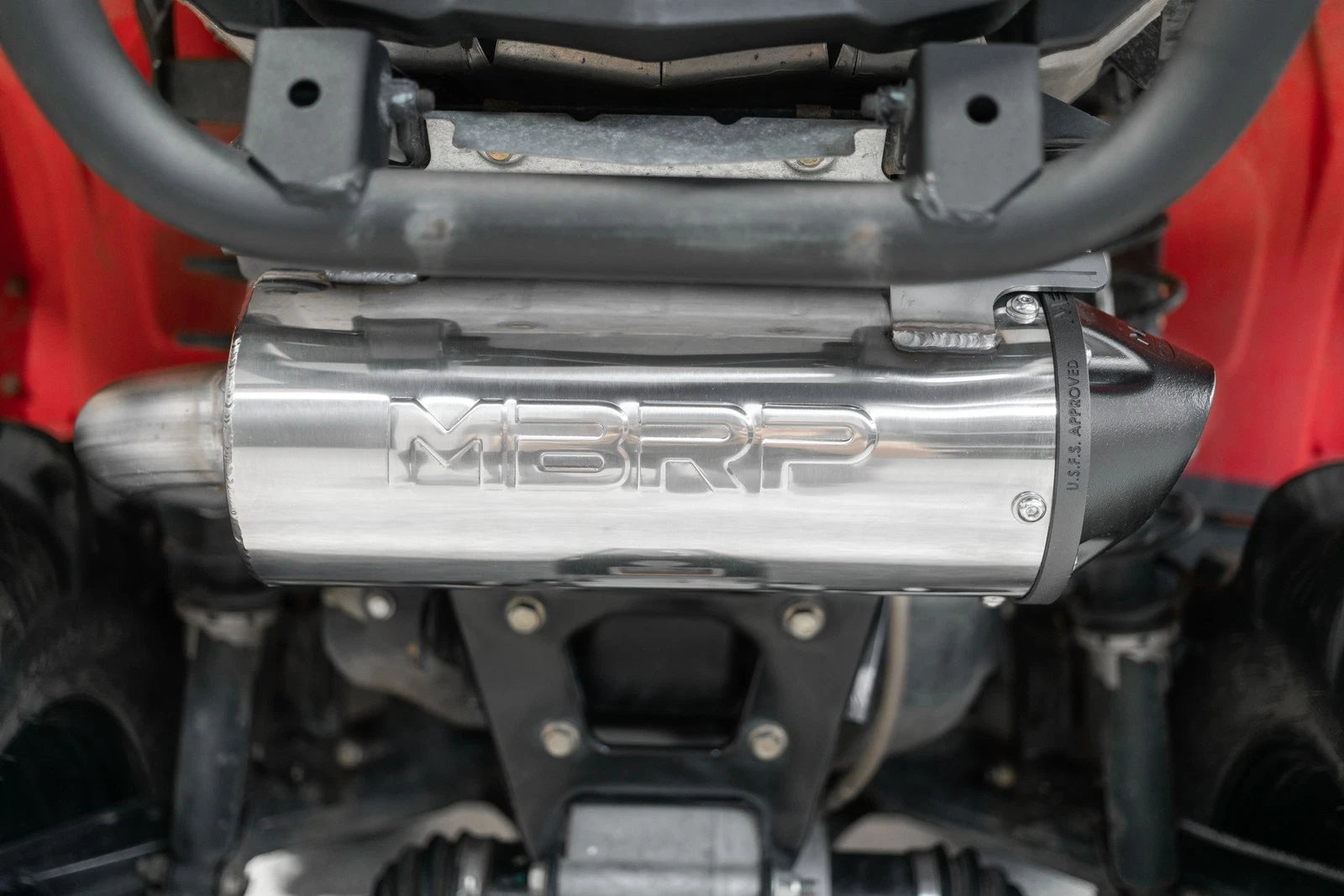 Mbrp Single Slip-on Exhaust System With 4.5" Performance Muffler For