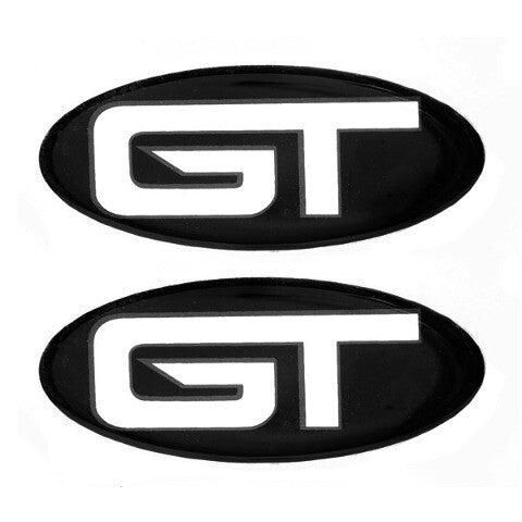 Glastron Boat Raised Decal Emblems 0572956 GT Black Stickers Pair
