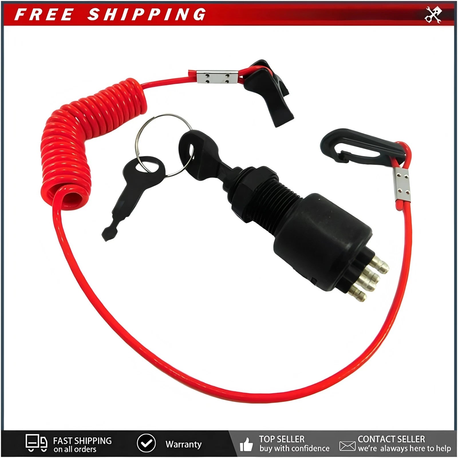 Ignition Switch With Key For Johnson Evinrude 40-200hp 1996 Up