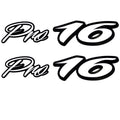 Tracker Boat Emblem Decal Stickers | Pro 16 White Black (Pair)Opens in