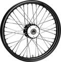 Harddrive Chrome Steel Spoked Front Wheel For V-twin Bikes 19x2.15 In
