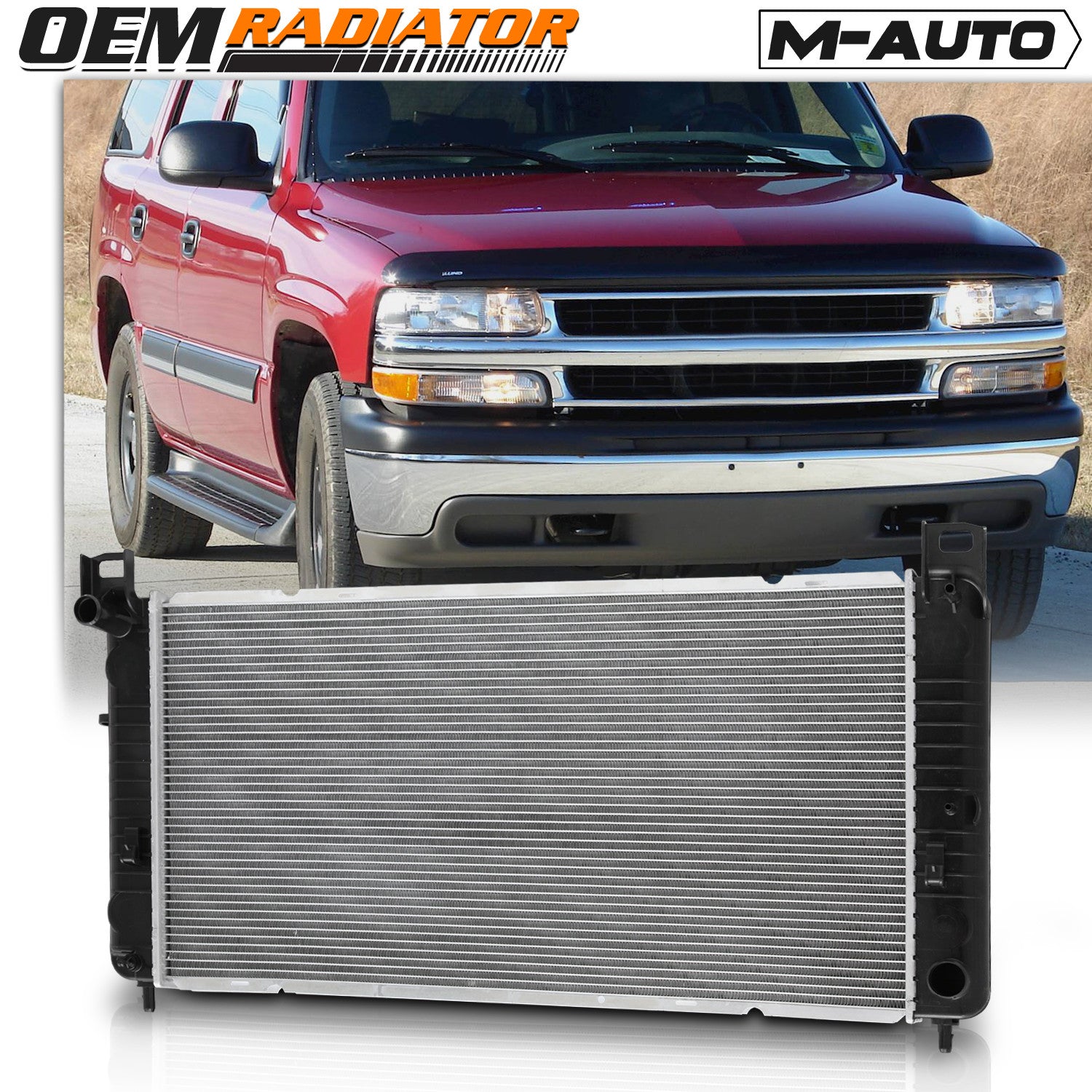 2372 Aluminum Radiator OE Replacement fit 1999-2000 GMC