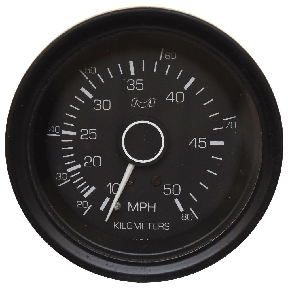 Boat Speedometer Gauge 50 MPH 3 3/8 Inch Black by Medallion