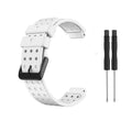 White Silicone Watch Wristband Strap Bracelet Belt For Garmin