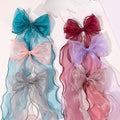 Fashion Hair Tool Organza Bow Clip
