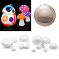 White Foam Hemisphere for Craft Projects