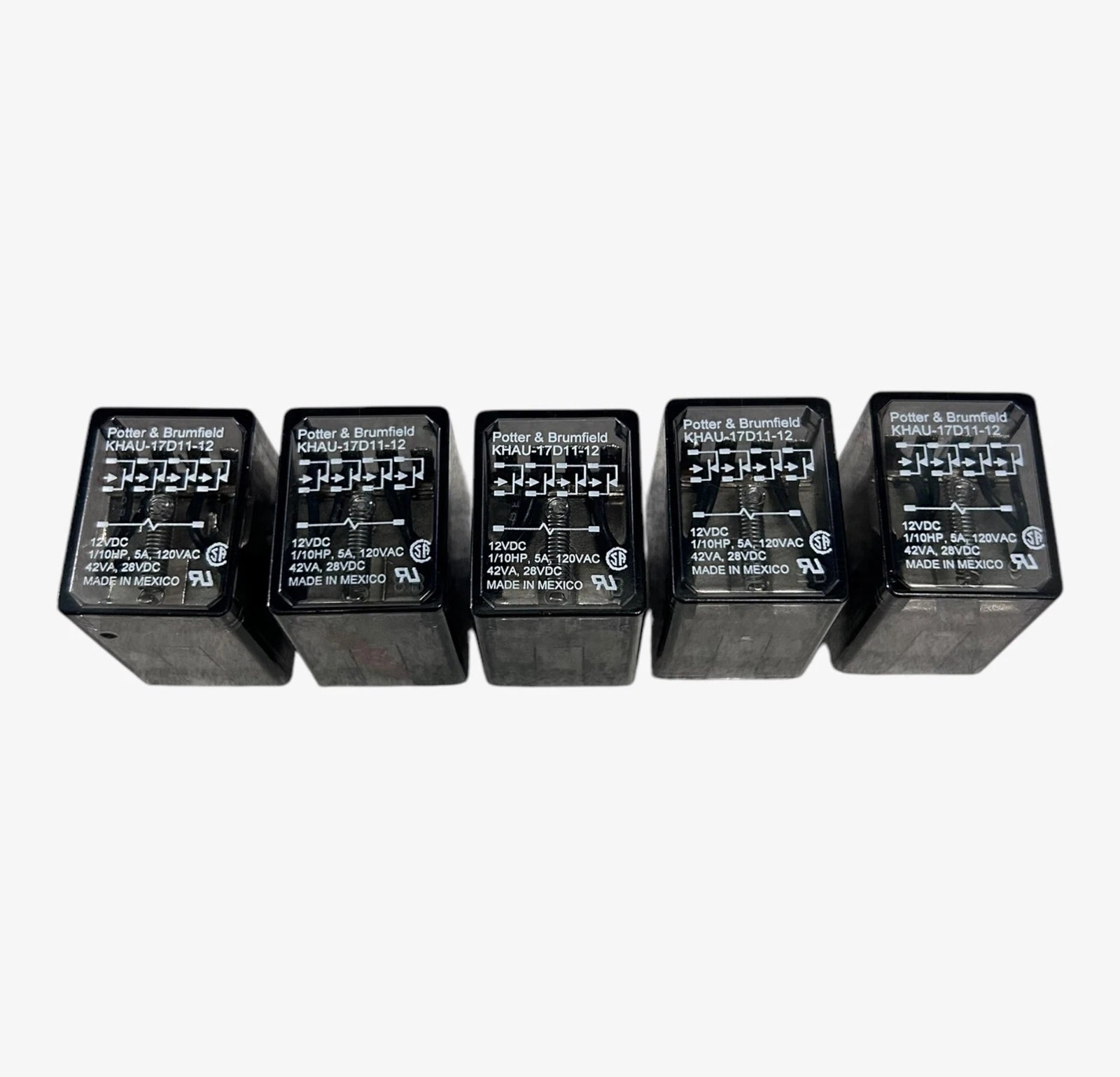 Potter &Amp; Brumfield Khau-17d15-12, Relay Modules - 5 Pack