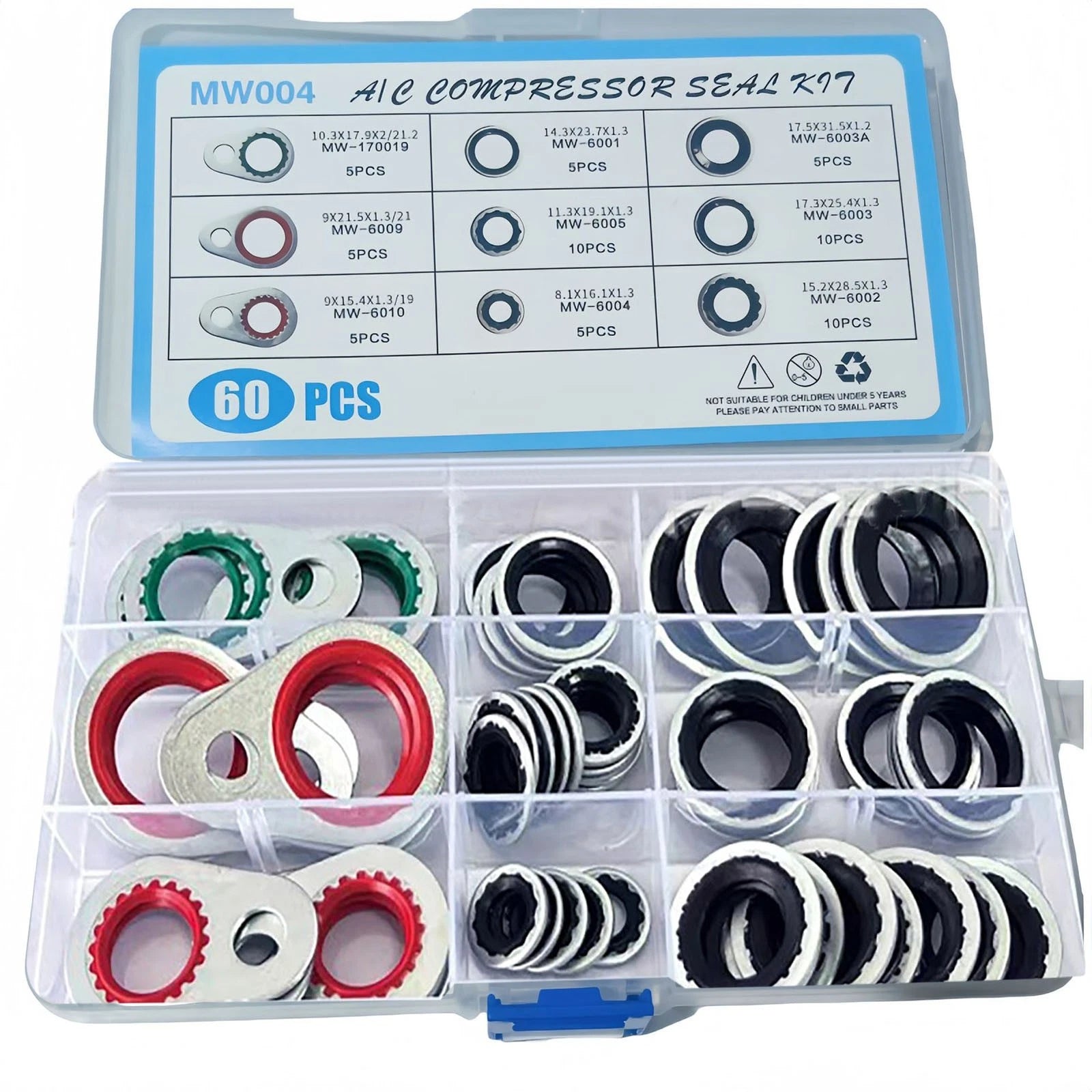 9 Size Air Conditioning System Compressor Gasket Seals Washer