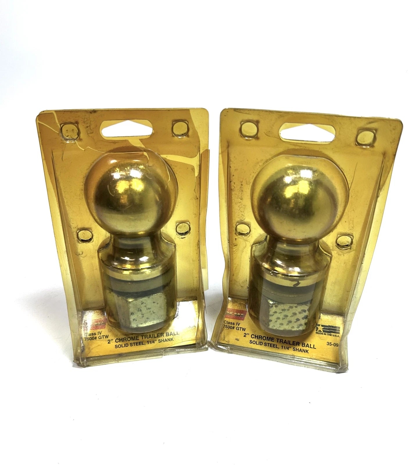 Acme 35-09, Chrome Solid Steel 2'' Trailer Ball 1