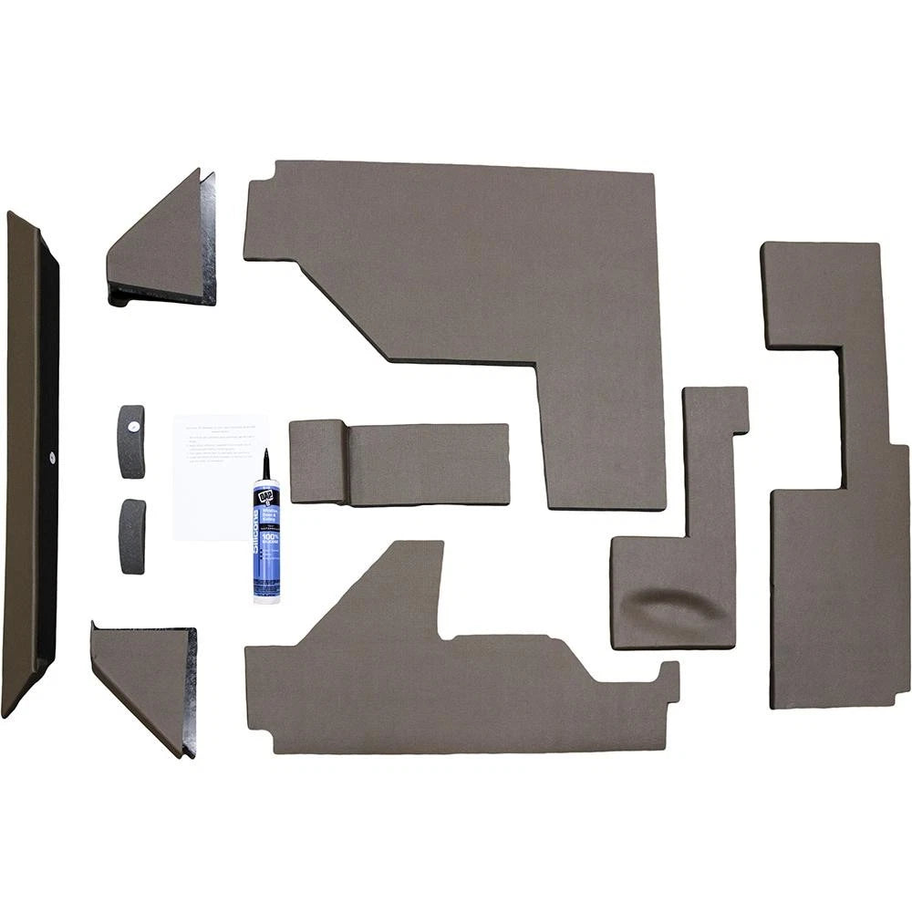 Amss4148 Qwik Fit Lower Cab Kit, Brown Vinyl
