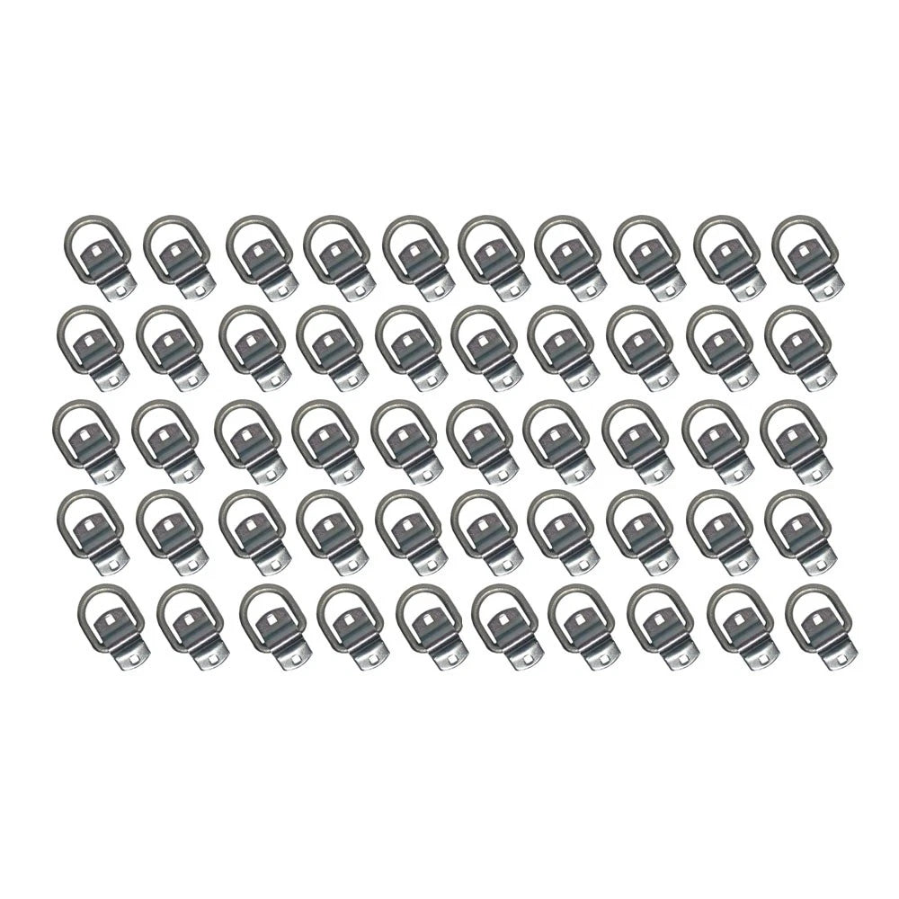 Qty 50: 1/2" Bolt-on D-ring & Clip Fits Universal Replaces Dr050-sc