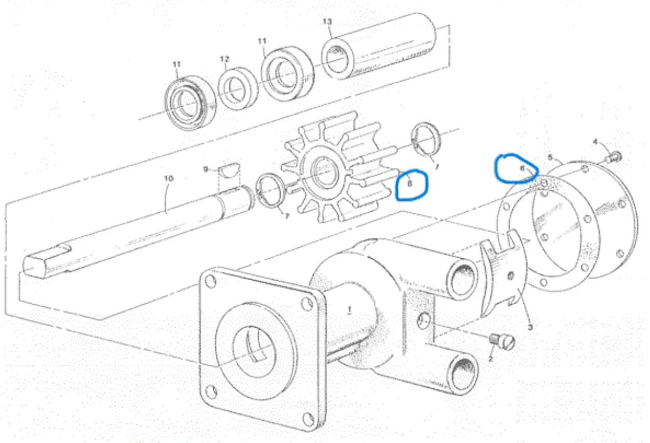 Impeller Kit – Westerbeke Marine Generator 33112