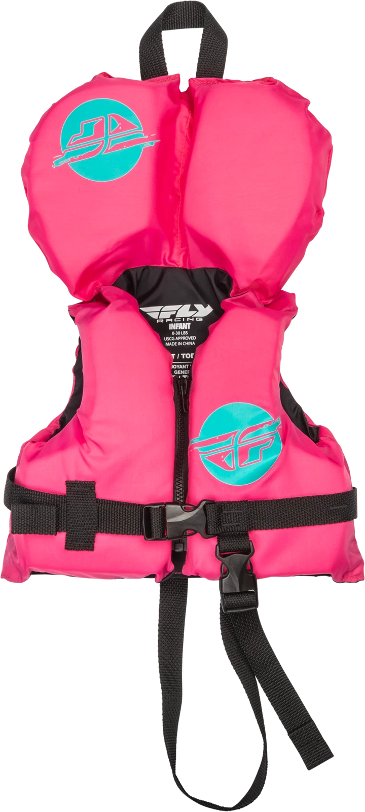 Fly Racing Infant Flotation Vest Neon Pink & Teal - Coast Guard