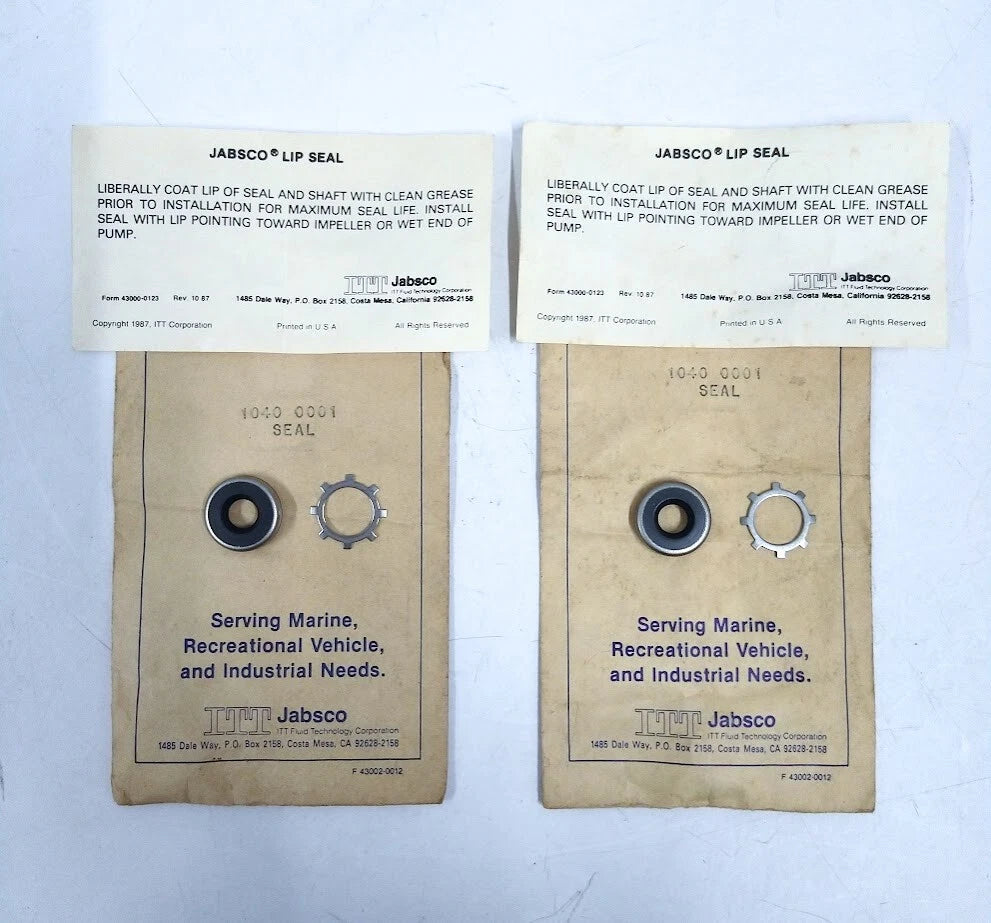 Jabsco 1040-0001, Seal Kit, Oem - 2 Pack