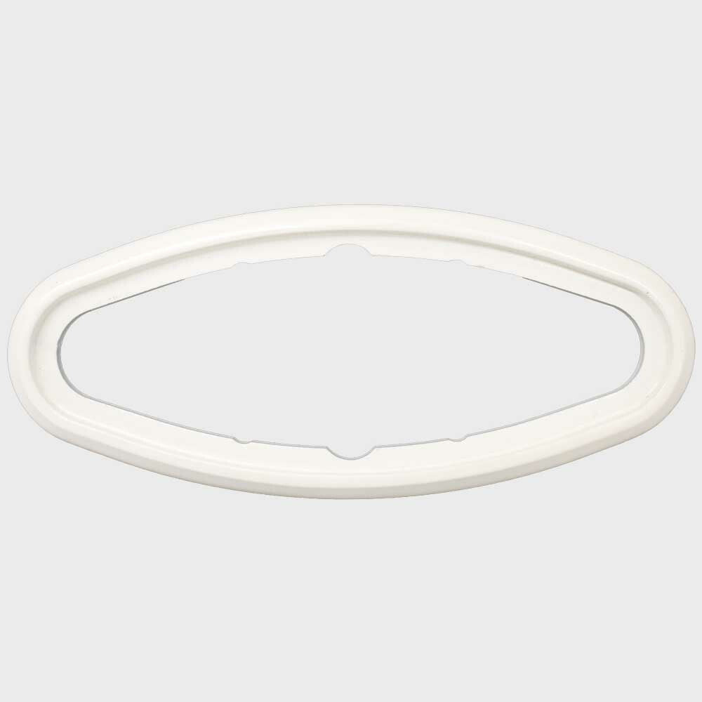 Livorsi Boat Pop-Up Cleat Bezel PUCB41/2W | Baja Marine White Aluminum
