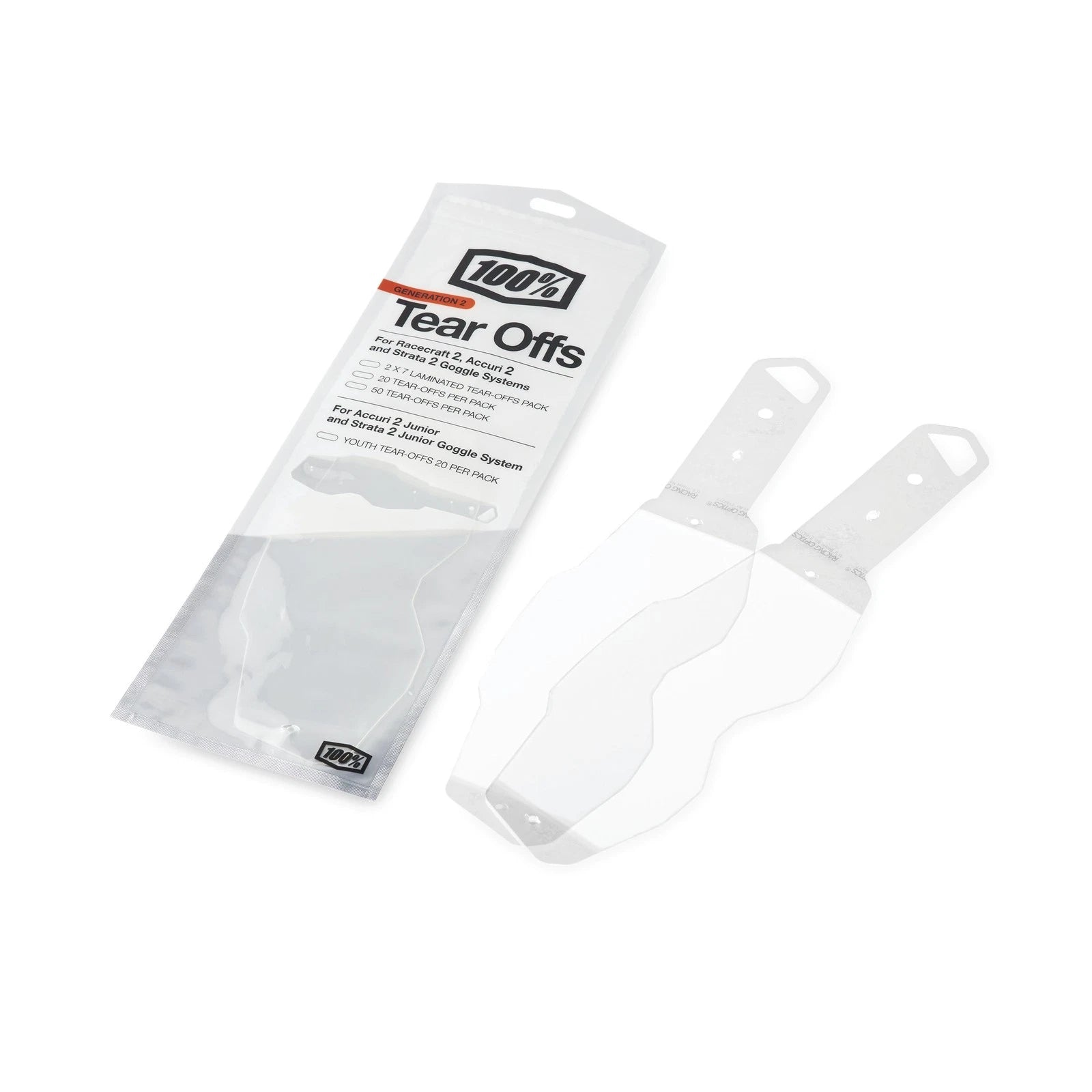 100-percent Rc2/ac2/st2 Laminated Tear Offs 2 X 7 Pack For Offroad