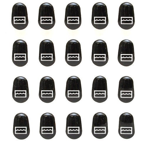 Sharpline Boat Raised Decals Livewell Black by Sharpline