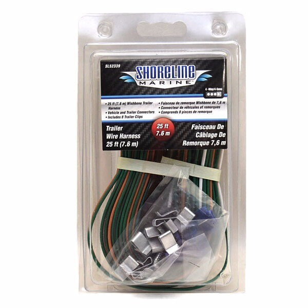 Shoreline Boat Trailer Wire Harness 4 Way Wishbone 25 Feet by Shoreline