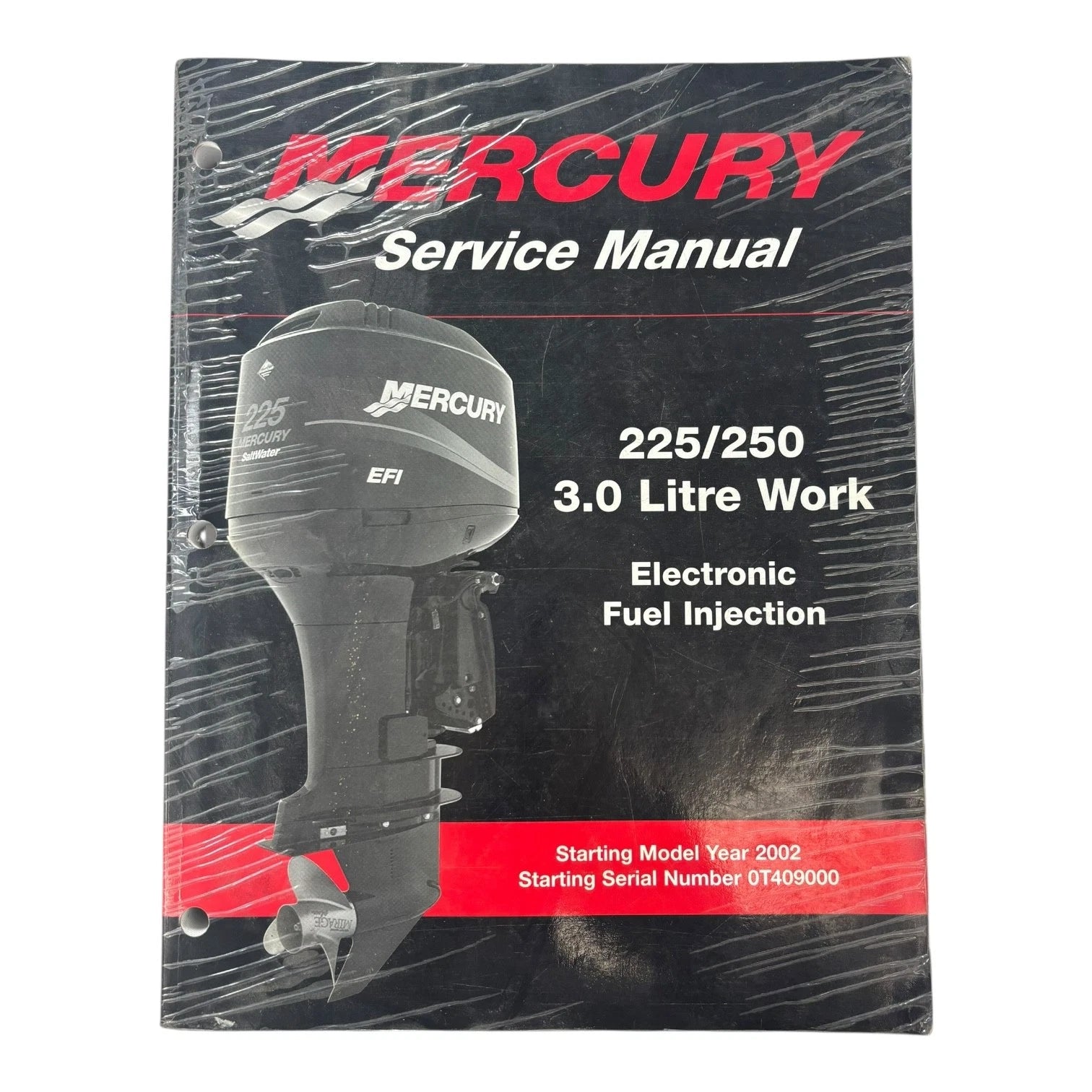 Mercury 90-884294, 225/250 3.0l Work Efi Service Manual (2001)