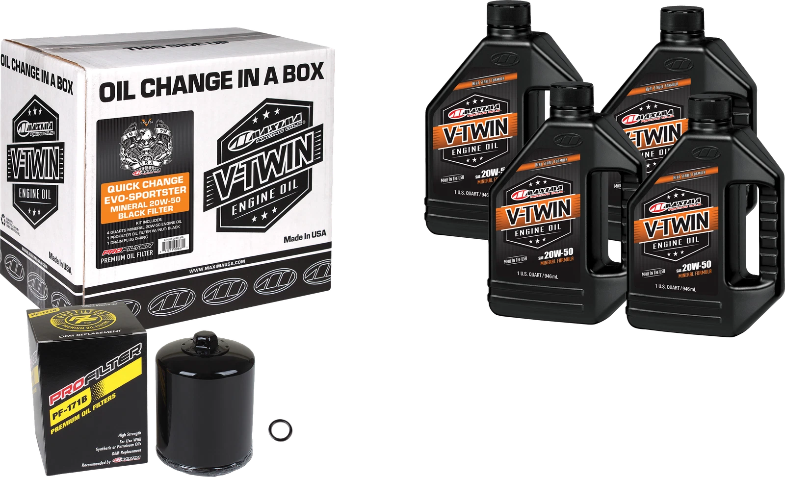 Maxima V Twin Oil Change Kit For Harley-davidso<wbr/>n Evo 1984-1999