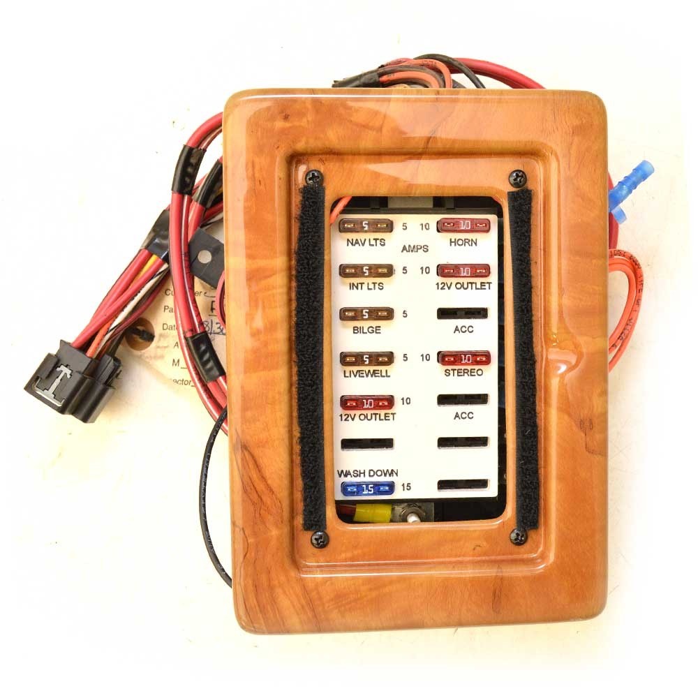 Boat Fuse Panel Woodgrain by Lund