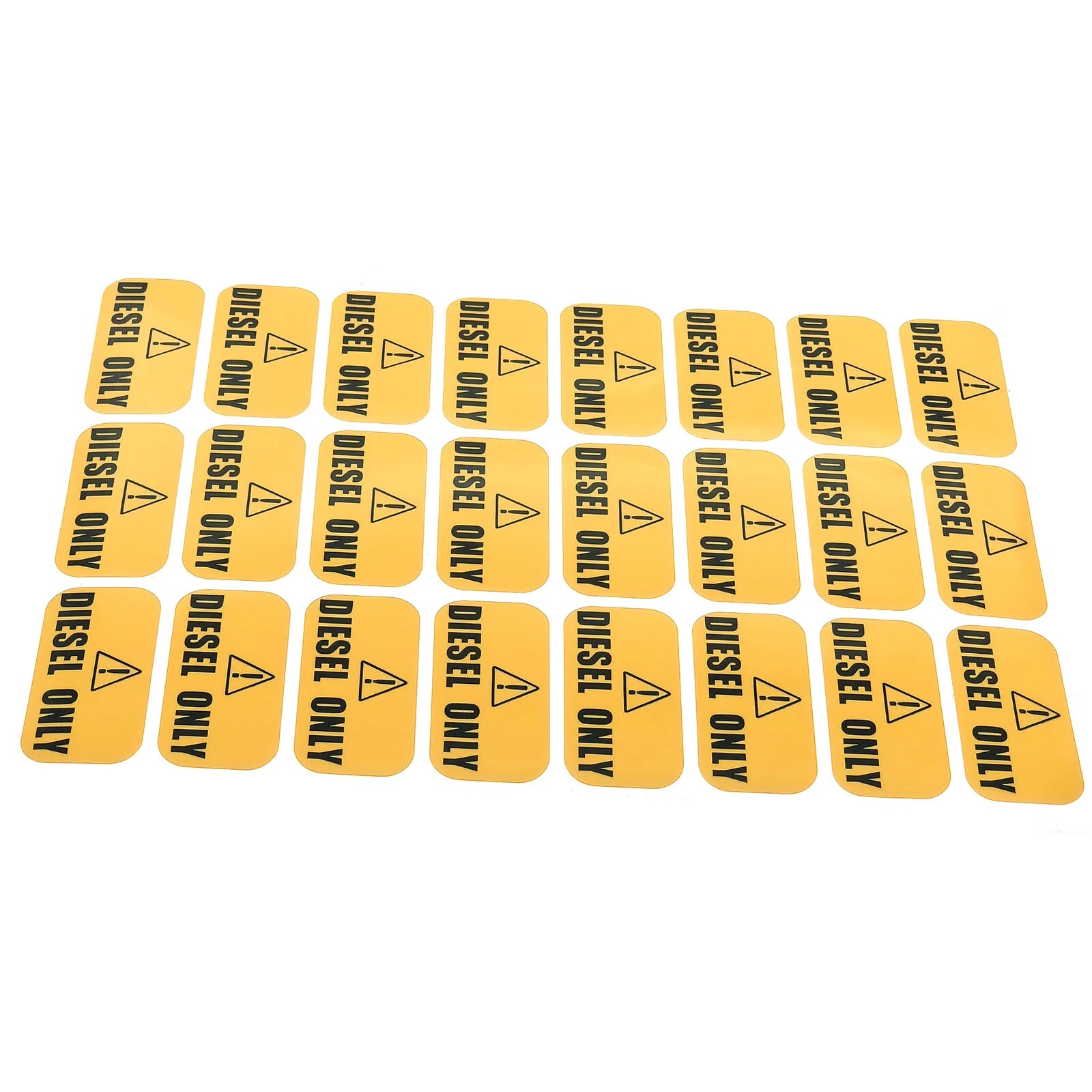 Sticker Diesel Only 1 Set 24 Stickers Self Adhesive Waterproof Vinyl