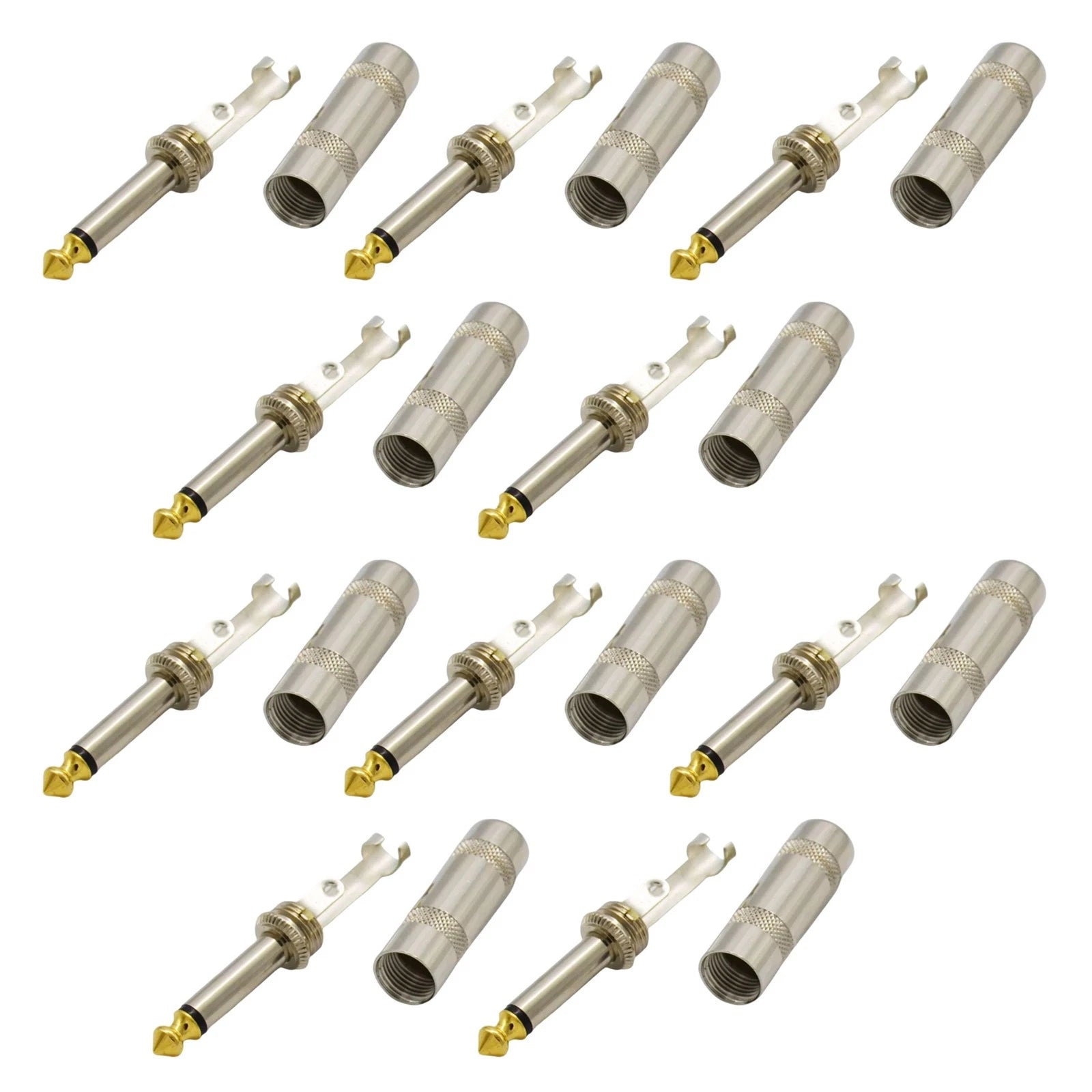 6.35 Mm (1/4 In) Jack Male Mono Male Audio Speaker Adapter Plug
