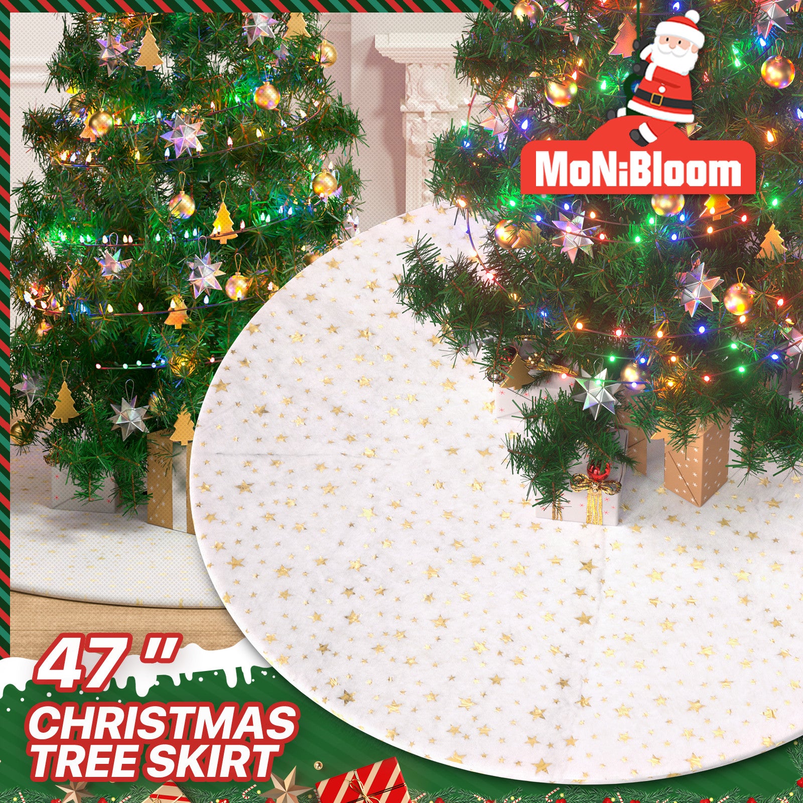 47" Round Christmas Tree Skirt