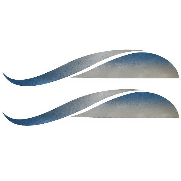 Boat Graphic Decals 22 1/2 x 4 Inch Blue Gray by Lowe